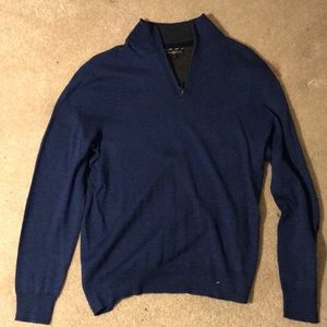 Blue Club Room 1/4 Zip Sweater